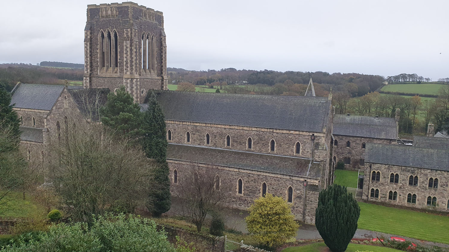 A view of Mount St Bernard's Abbey