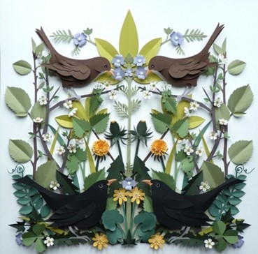 Artwork by the paper artist Helen Musslewhite