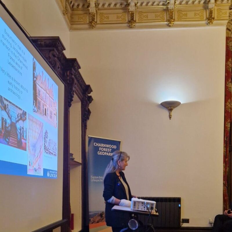 Carenza Lewis delivers a lecture on Beaumanor Hall