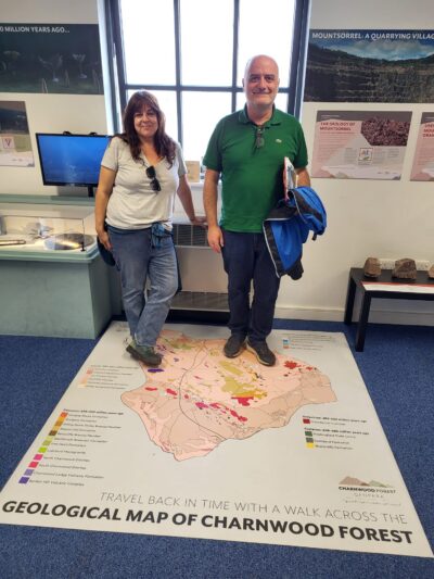 The evaluators had a visit to the Mountsorrel Village Museum to see the Geopark Corner.